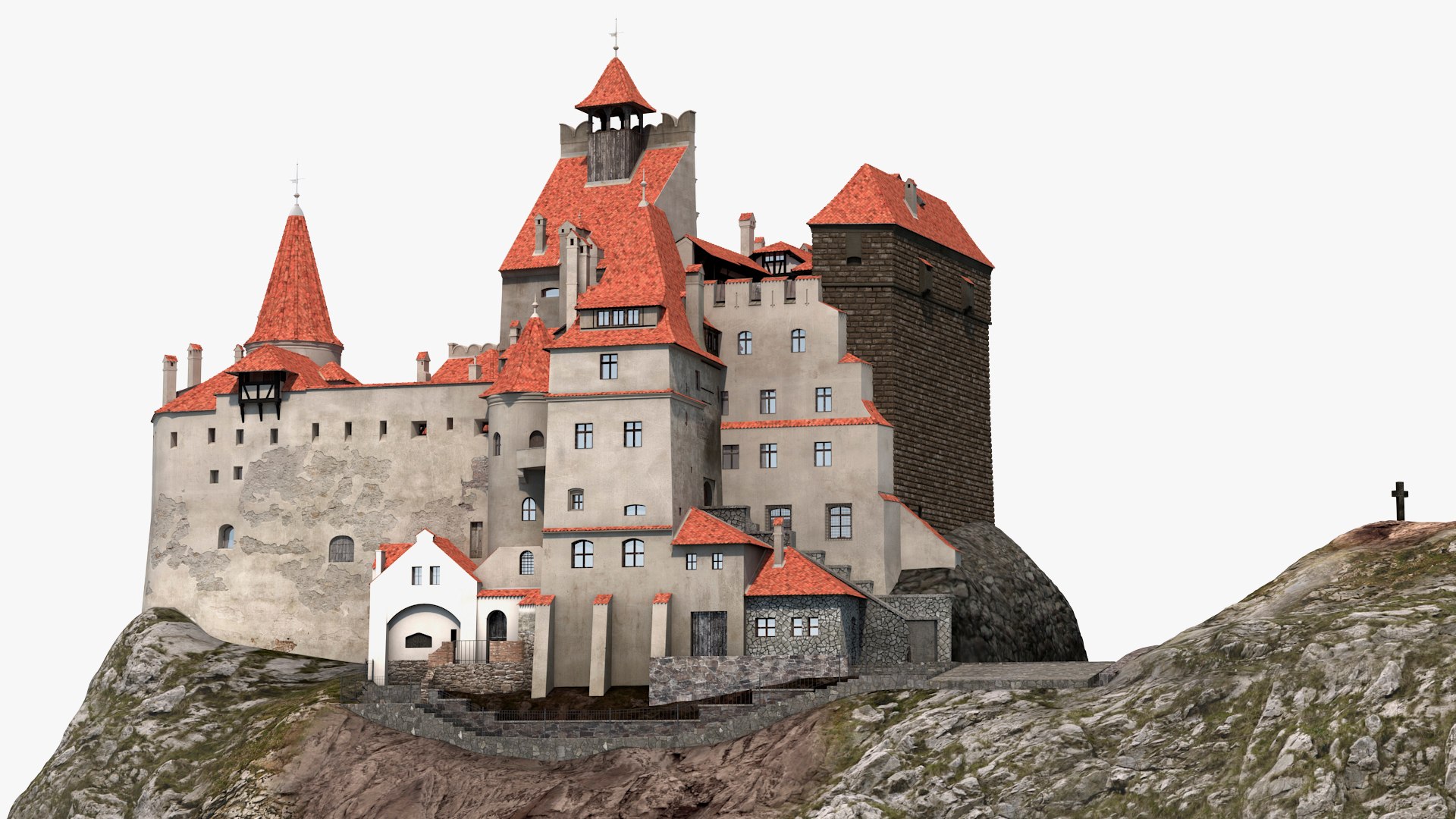 Bran Draculas Castle 3D model preview