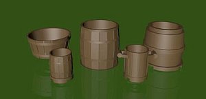 lego barrel 3d model