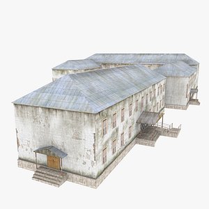 destroyed building model