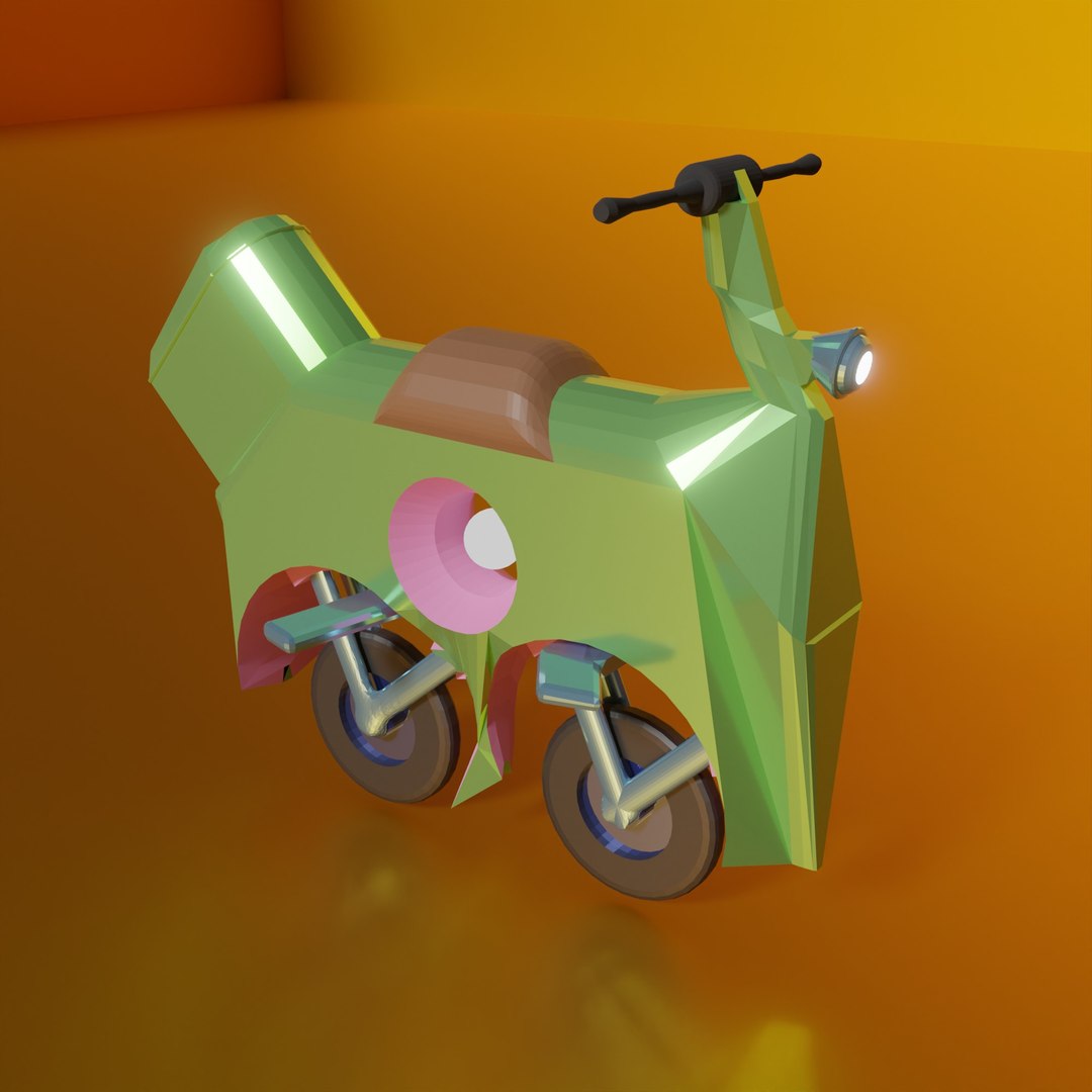 3D Model Motorcycle Or Bicycle Powered By An Energy Source - TurboSquid ...