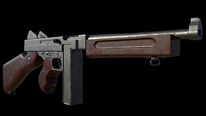 Submachine Gun Thompson M1928A1