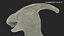 3D Parasaurolophus Dinosaur Rigged
