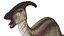 3D Parasaurolophus Dinosaur Rigged