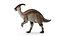 3D Parasaurolophus Dinosaur Rigged