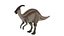 3D Parasaurolophus Dinosaur Rigged