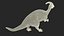 3D Parasaurolophus Dinosaur Rigged