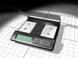 3d answering machine cassette