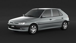 3D Peugeot 306 Mk2 Hatchback model