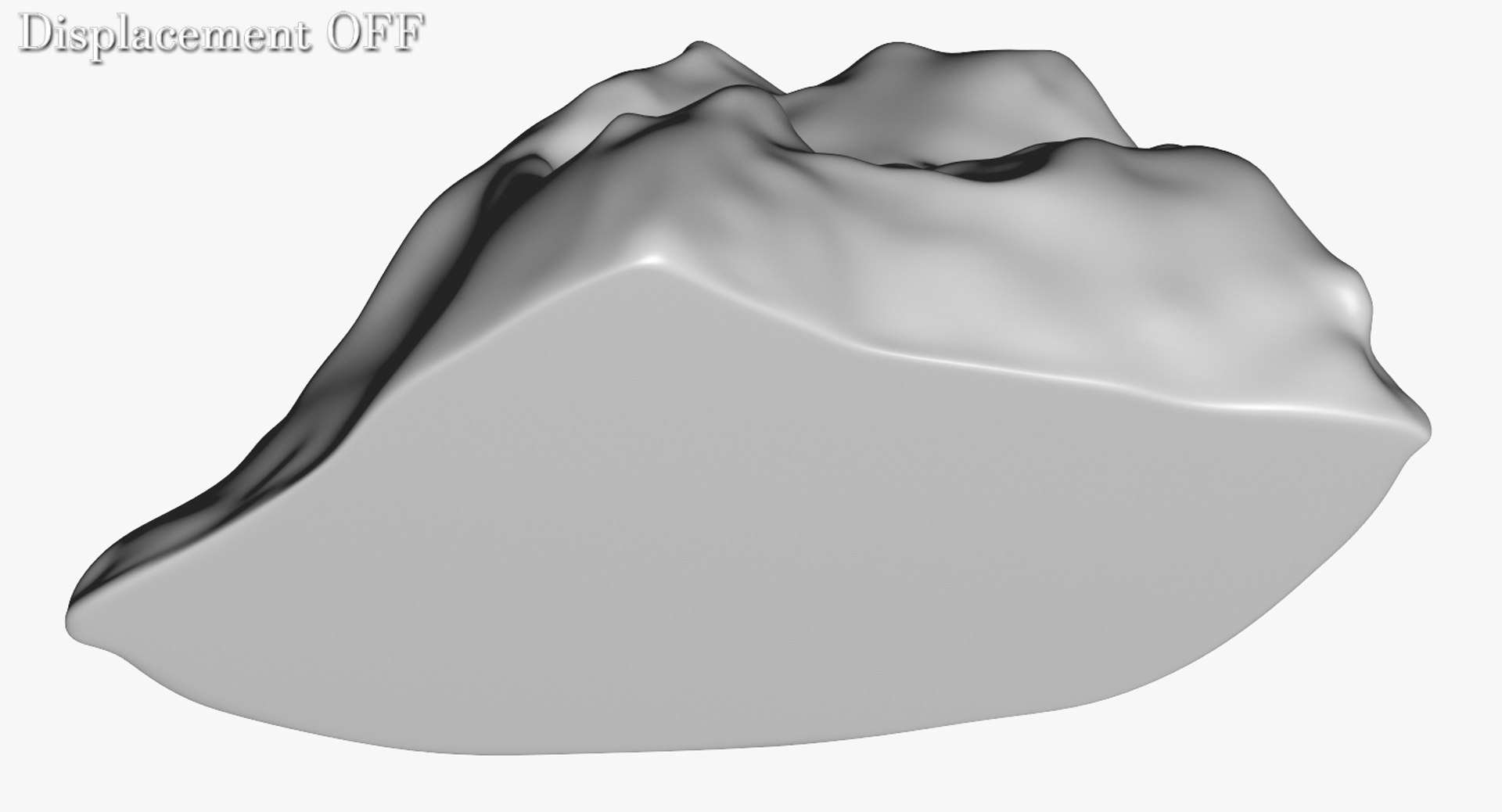 3d model goa beach stone 1
