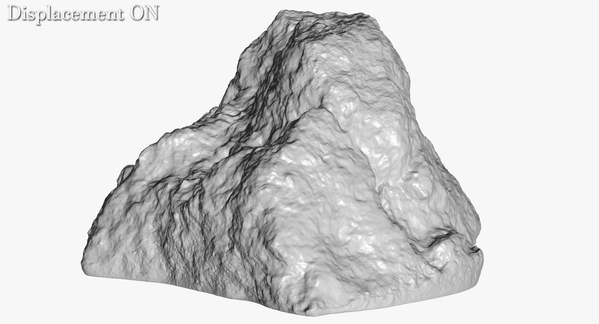 3d model goa beach stone 1