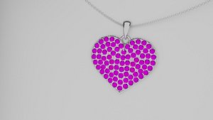 3D Heart diamond chain