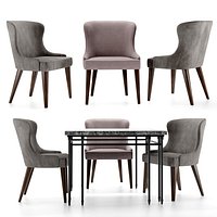 AGATHA chair and TONIA table