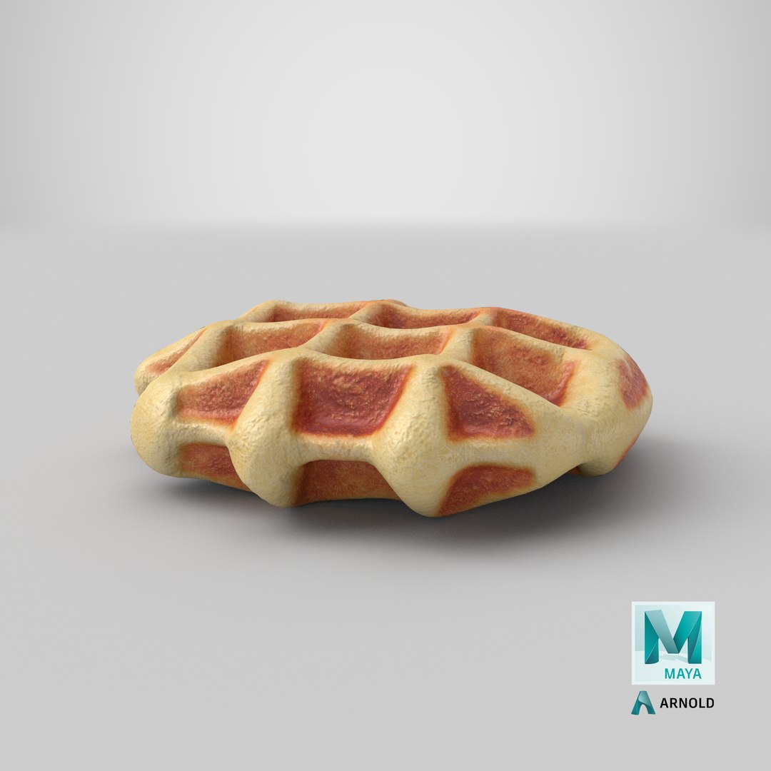 Waffle 3D Model - TurboSquid 1921002