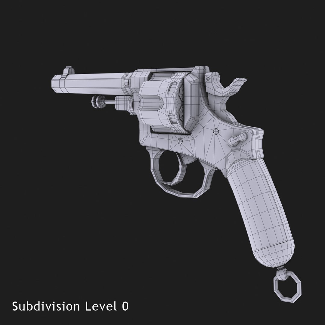 3d - Bodeo 1889 Revolver