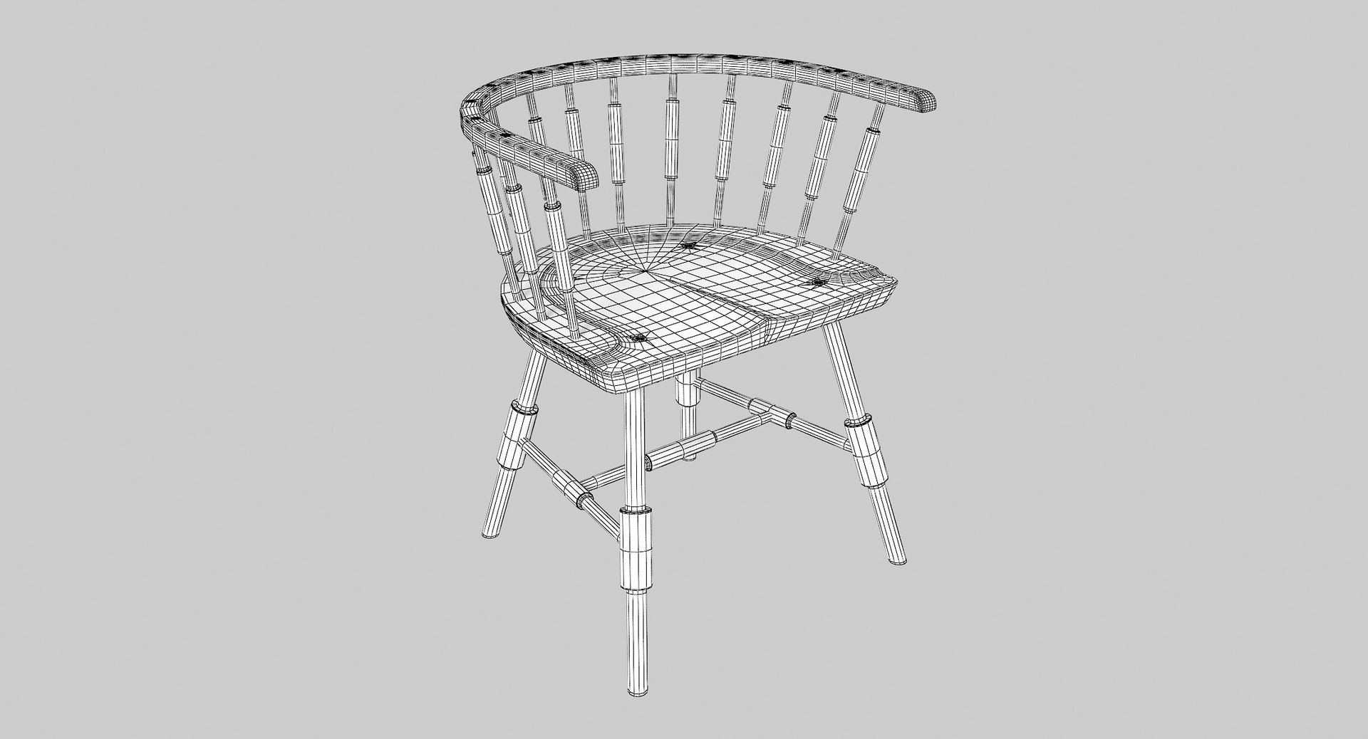 3D Atlantic Lowback Armchair Model - TurboSquid 1158151