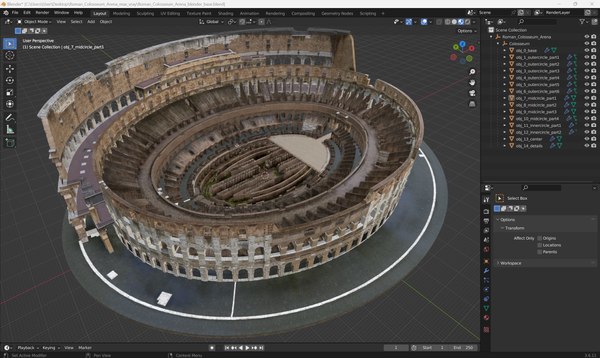modelo 3d Arena del Coliseo Romano - TurboSquid 2385070