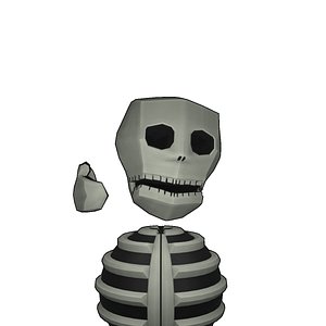 Skull Cartoon 3D model