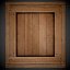 Realistic wooden box