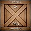 Realistic wooden box
