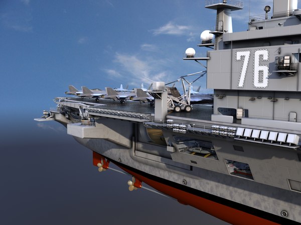 aircraft carrier ship 3d model