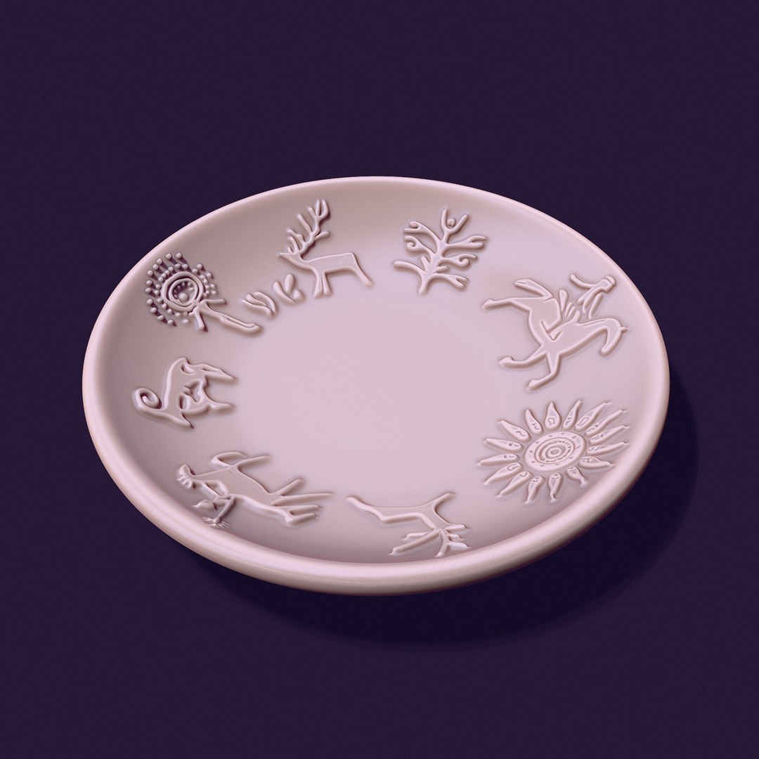  plate shape with petroglyphs diameter - 140mm for casting 3D https://p.turbosquid.com/ts-thumb/Ud/gH3Pnc/oJ/26/jpg/1734546976/1920x1080/fit_q87/db2bf248ad16fd2c450241654f09ac4d2b96bfc3/26.jpg