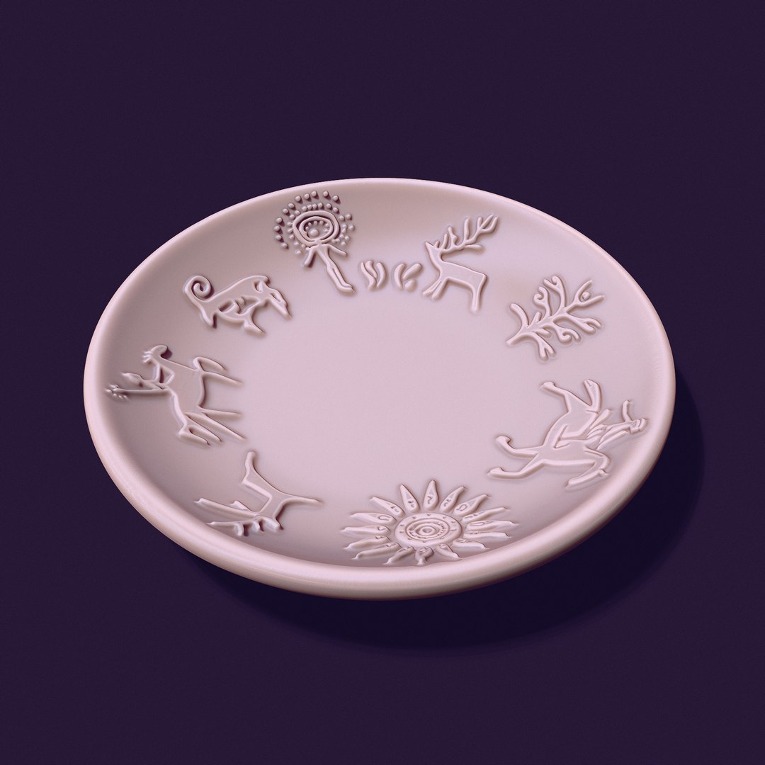  plate shape with petroglyphs diameter - 140mm for casting 3D https://p.turbosquid.com/ts-thumb/Ud/gH3Pnc/tO/27/jpg/1734546980/1920x1080/fit_q87/d6fa7b1b9f0d00f93527c02b32b0e5fe028e69f6/27.jpg