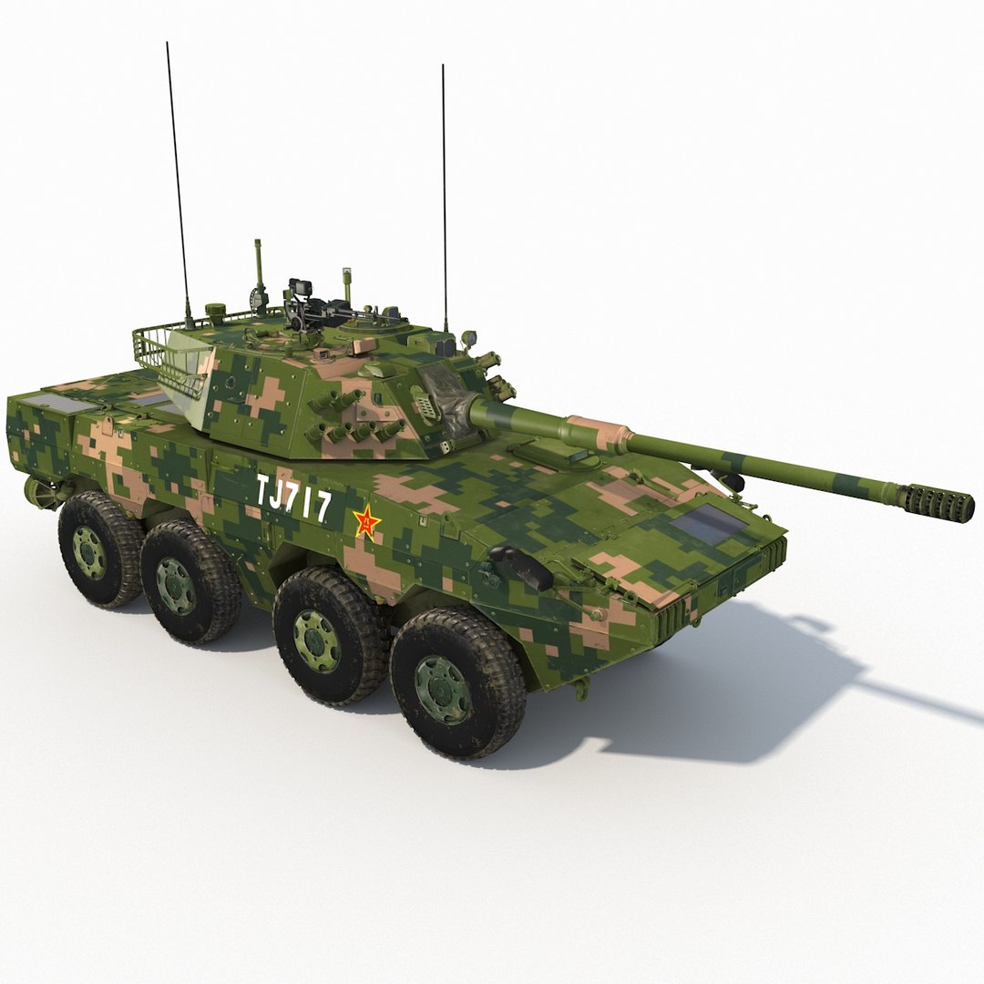3D ZTL 11 Wheeled Armored Assault Vehicle - TurboSquid 2411494