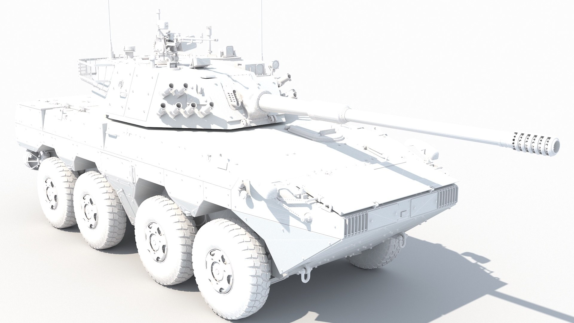 3D ZTL 11 Wheeled Armored Assault Vehicle - TurboSquid 2411494
