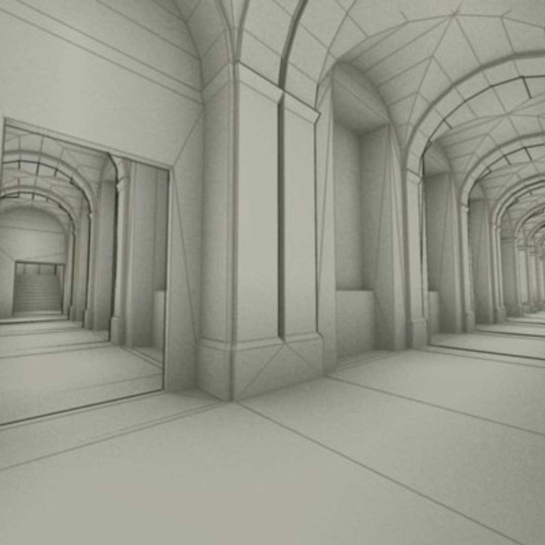 3d interior school model