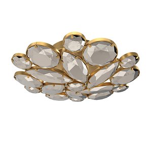 3D model Lloyd Medium Round Flush Mount PBR