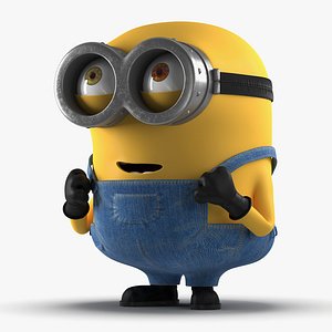 Short Two Eyed Minion Pose 3