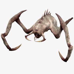 3D Fantasy Leech Monster model