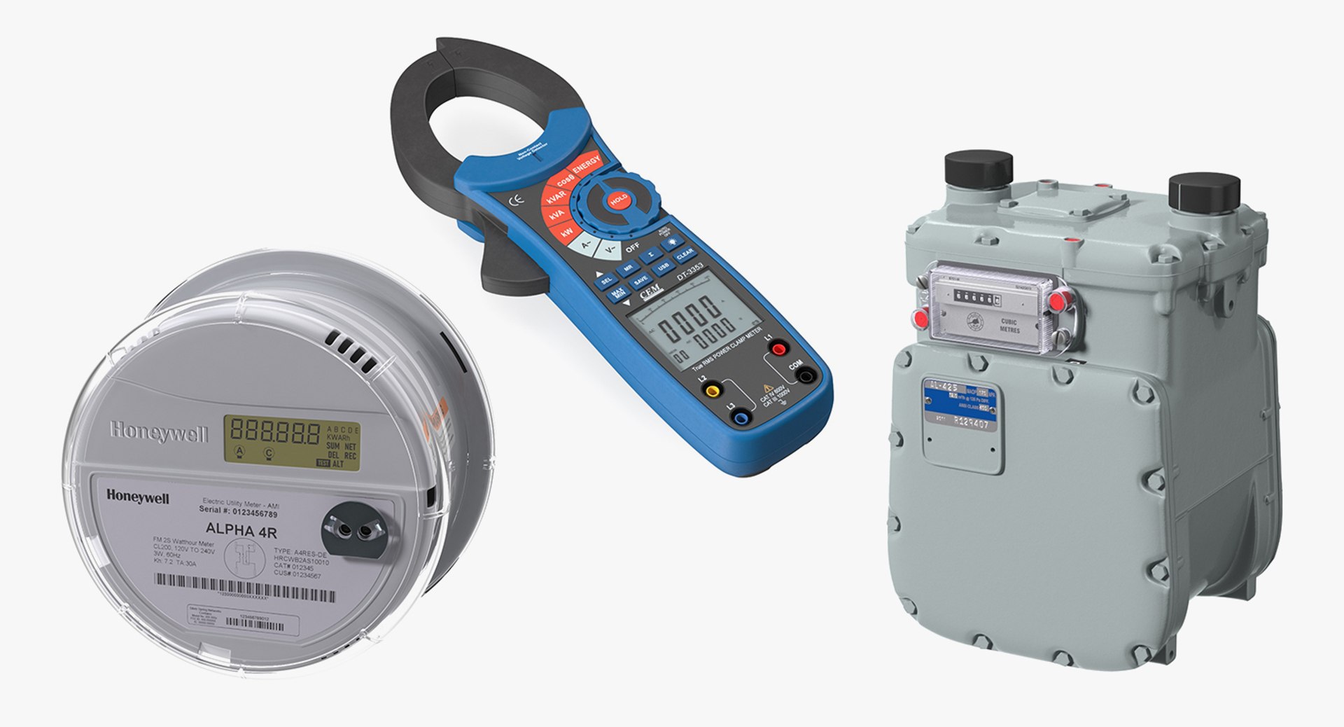 3D Utilities Meters Collection - TurboSquid 1919874