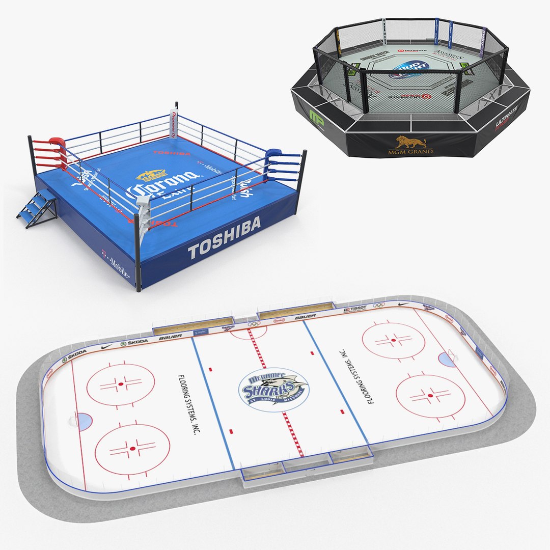 Sport Arenas 3D Models Collection 3D model preview