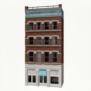LowPoly FACADE Townhouse