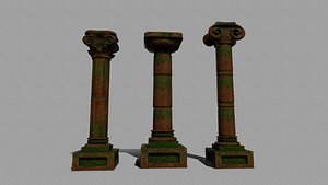 3D pillar set model