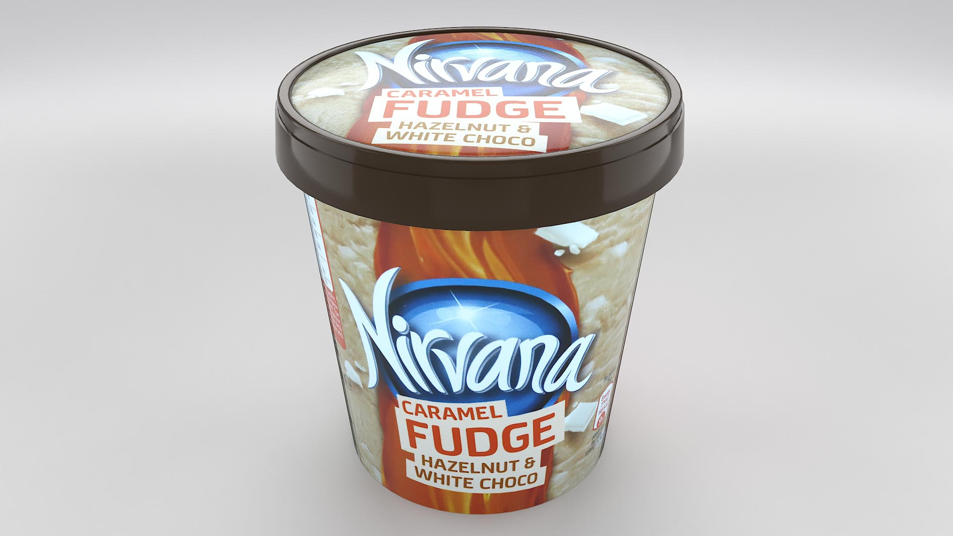 3D ice cream Nirvana Caramel Fudge model - TurboSquid 1831372