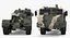 Military Truck BAZ 64022 Rigged 3D Model