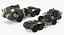 Military Truck BAZ 64022 Rigged 3D Model