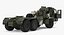 Military Truck BAZ 64022 Rigged 3D Model