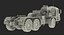 Military Truck BAZ 64022 Rigged 3D Model