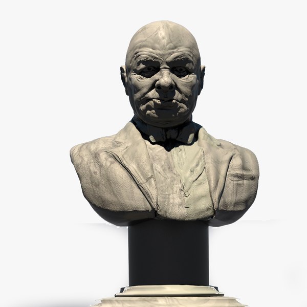 winston churchill 3d model