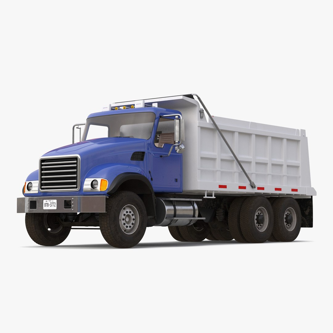 Dump Truck Generic Simple Interior 3D model preview