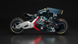 3D Sci-Fi concept Bike model