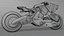 Bicicleta conceito de ficção científica