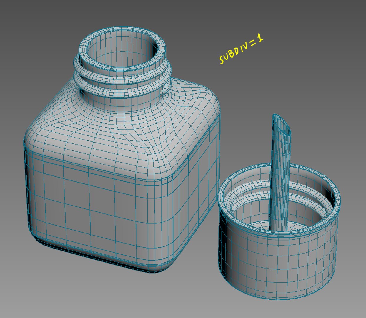 3d Max Black Ink Bottle