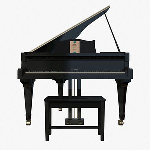 grand piano 3d lwo