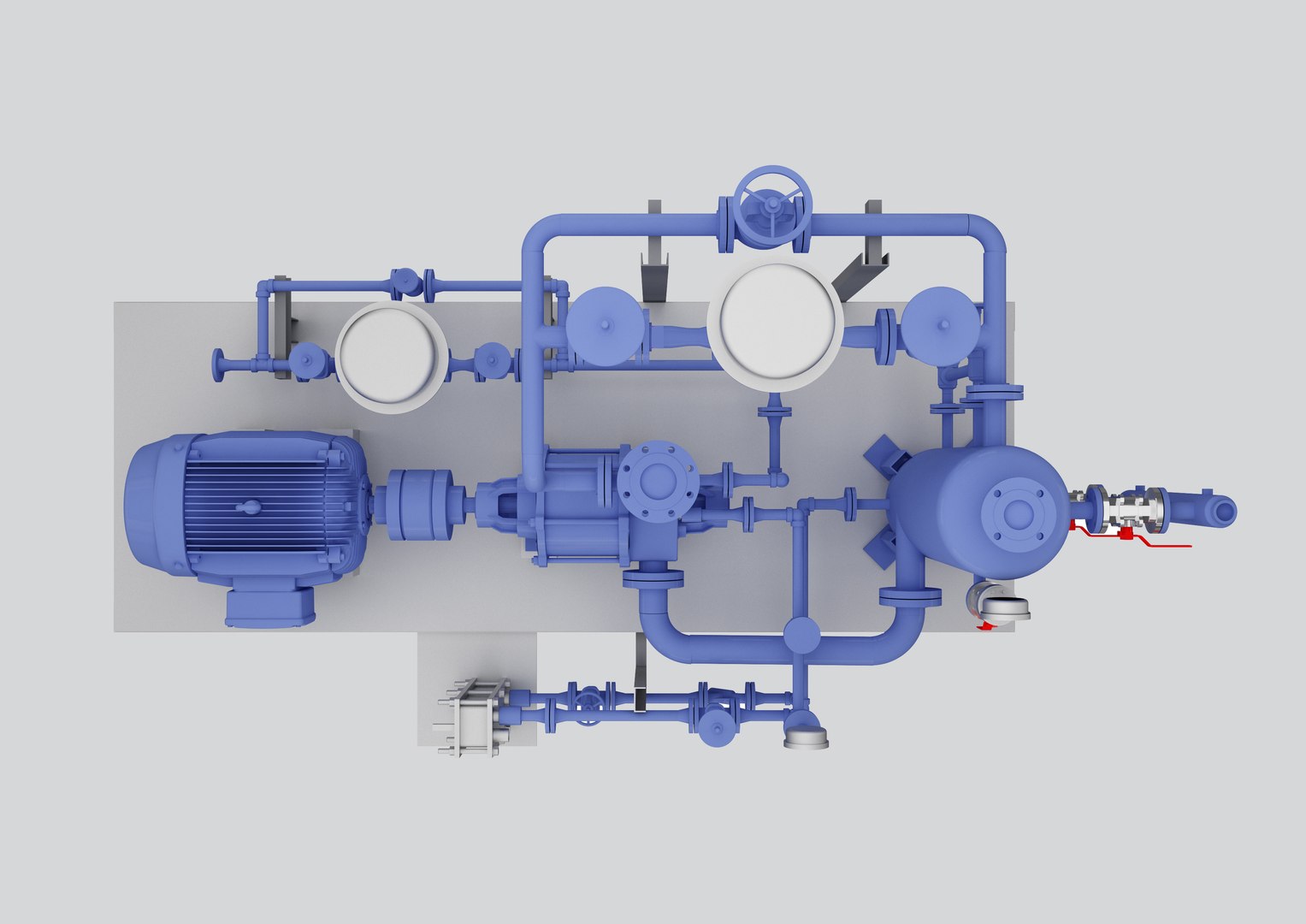 Gas Compressor Model - TurboSquid 1294392