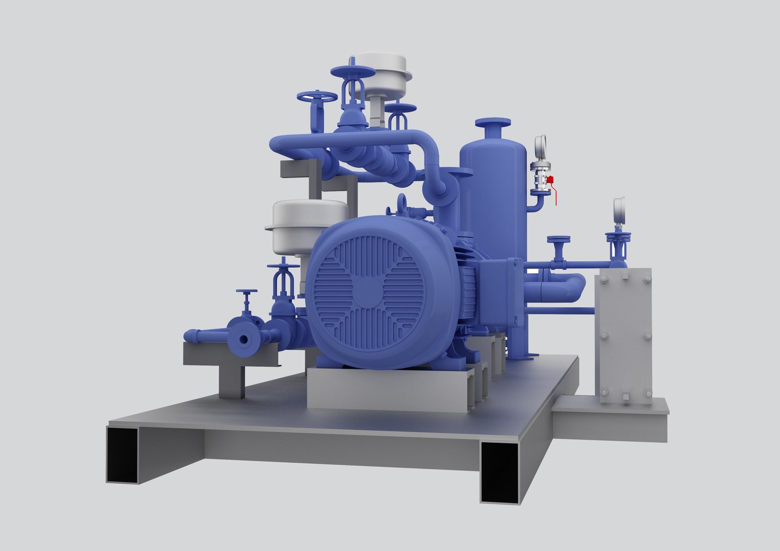 Gas Compressor Model - TurboSquid 1294392
