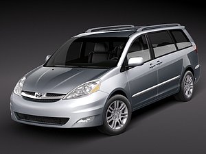 toyota sienna 2006 2010 3d 3ds